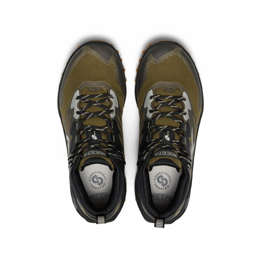 Men's Zionic NXT Waterproof Hiking Boot  |  Dark Olive/Black Lightweight Upper