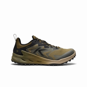 Slip Resistant Footbed Men's Zionic NXT Waterproof Hiking Shoe  |  Martini Olive/Lemon Curry
