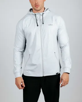 Men's Light Gray Active Jacket Zip-up