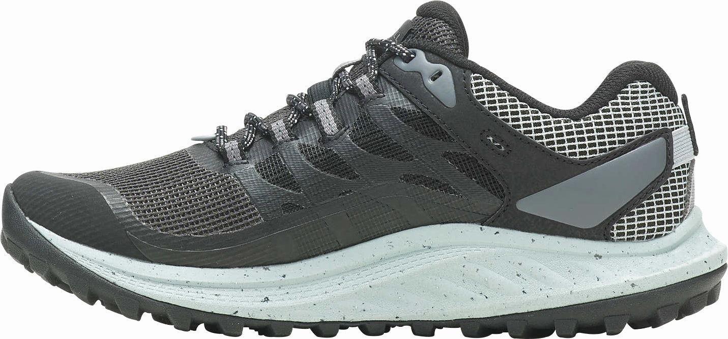 running in an estuary area shoes Merrell Antora 3 GORE-TEX Womens Trail Running Shoes - Black