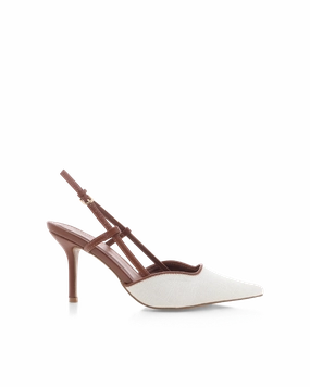 KAMERON - NATURAL LINEN-TAN Comfortable Heeled Boots