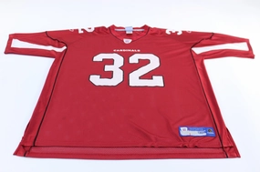 Smooth Silicone Gripper Rush Hour Arizona Cardinals Edgerrin James #32 Reebok Football Jersey