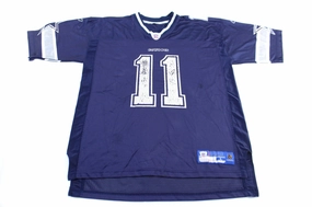 Chill Fit Zero Distraction Tagging Reebok Logo Dallas Cowboys Drew Bledsoe Football Jersey