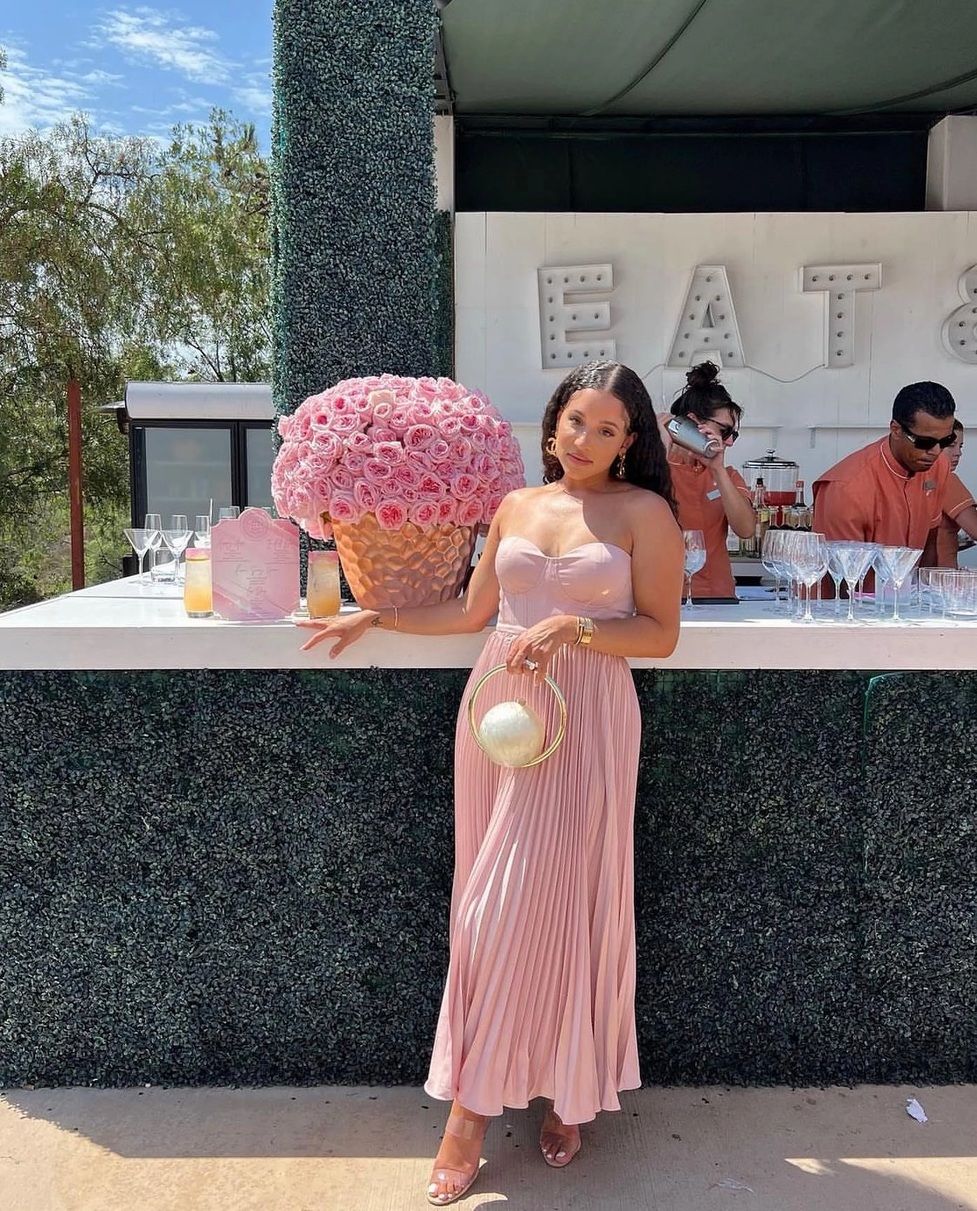 Fitted Design urban vibe Milan Dress - Blush