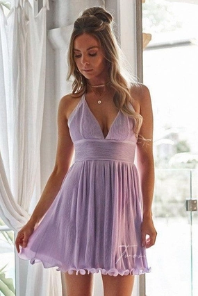Mindy Dress - Lilac Subtle Elegance