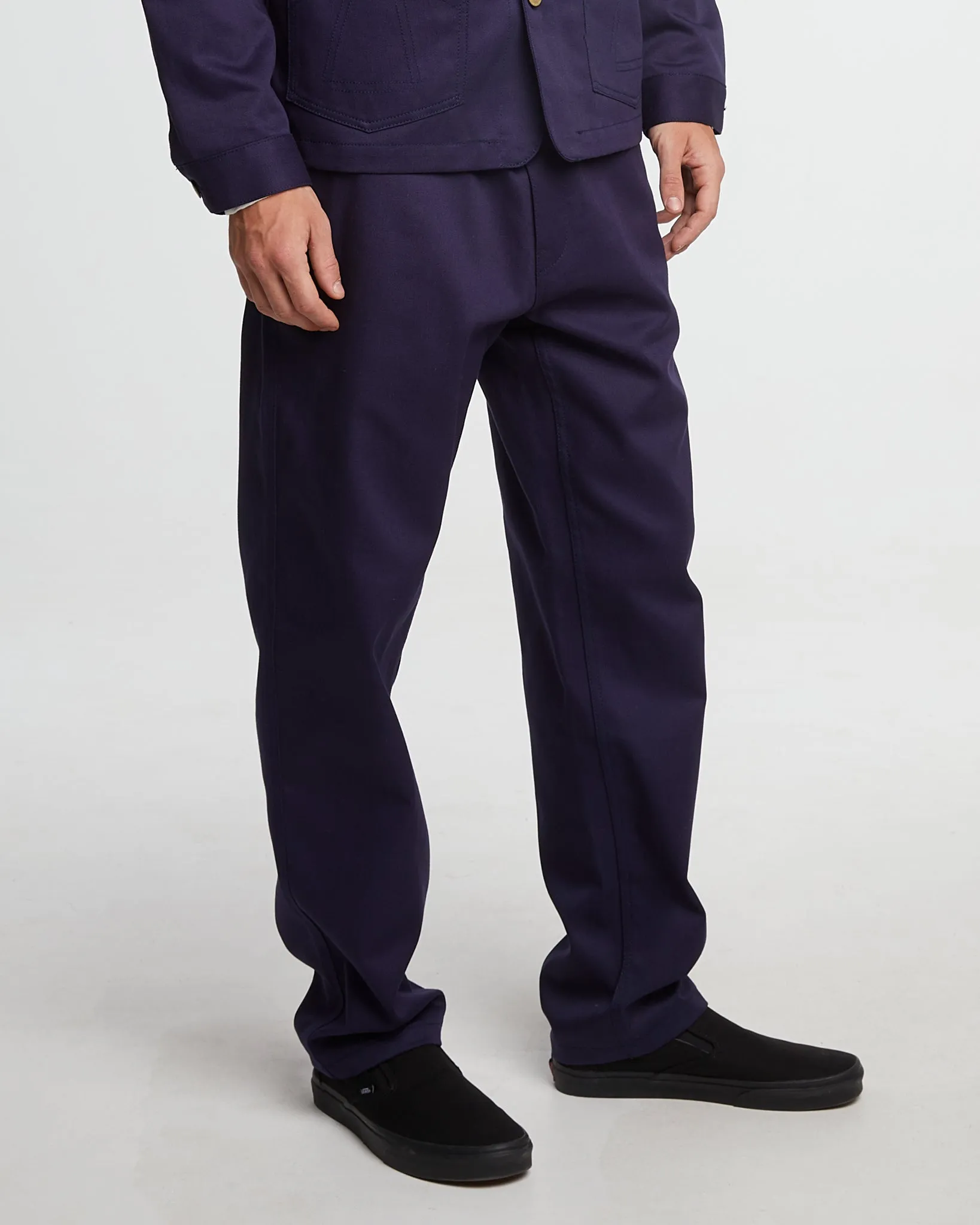 Layered Comfort Timeless Comfort Wear Service Chino Garage Cotton Navy