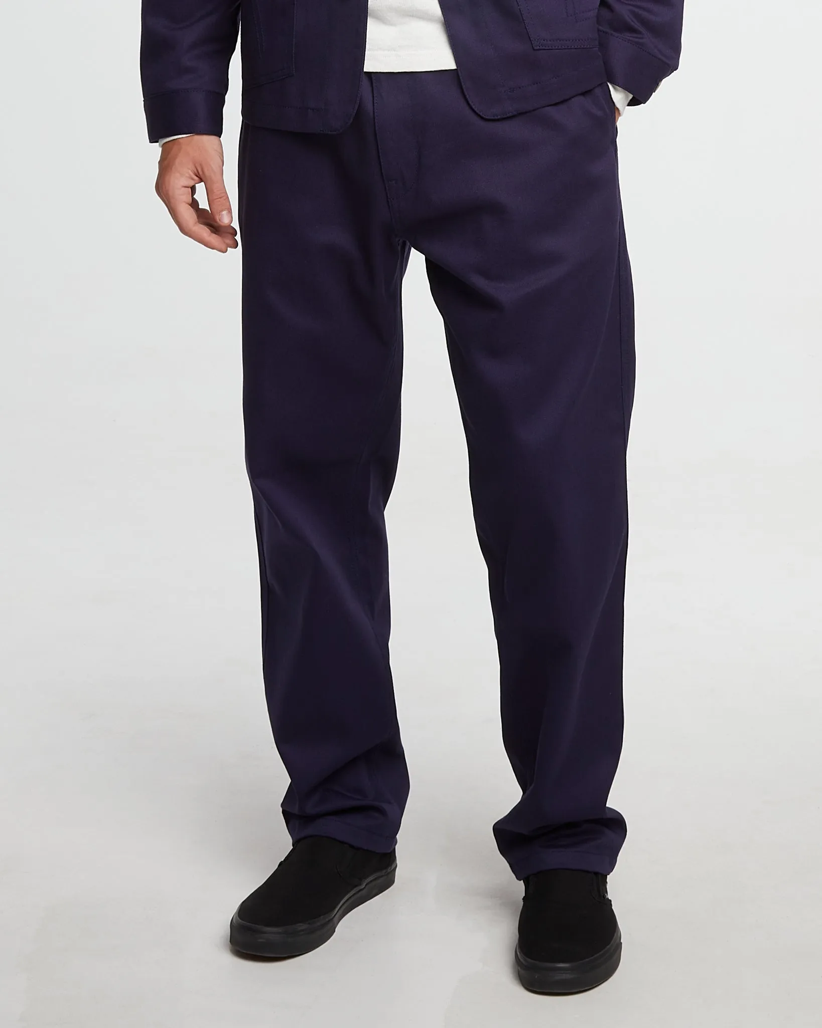 Soft Comfort Layer Ready Service Chino Garage Cotton Navy