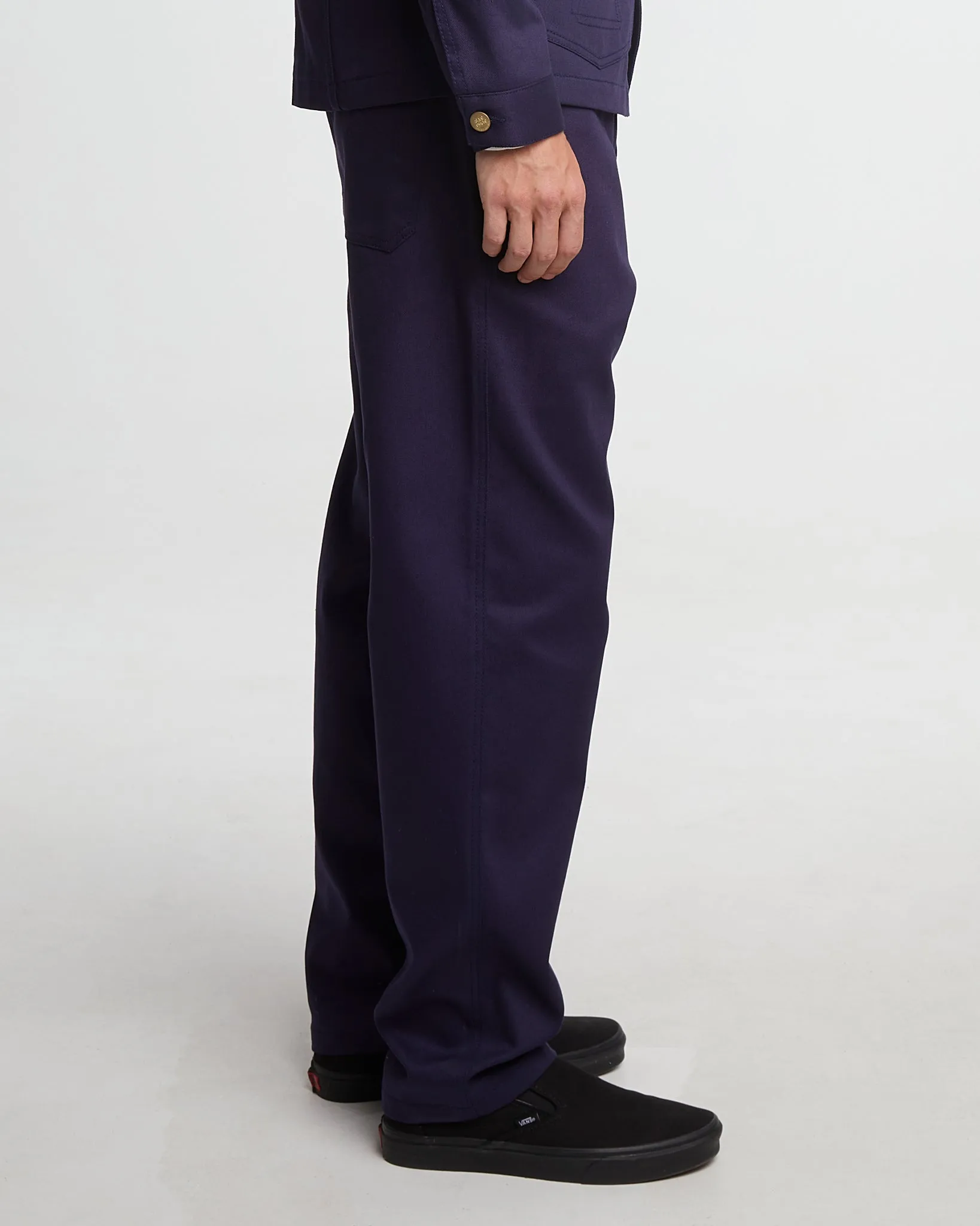 Service Chino Garage Cotton Navy ComfortFit Training Wear
