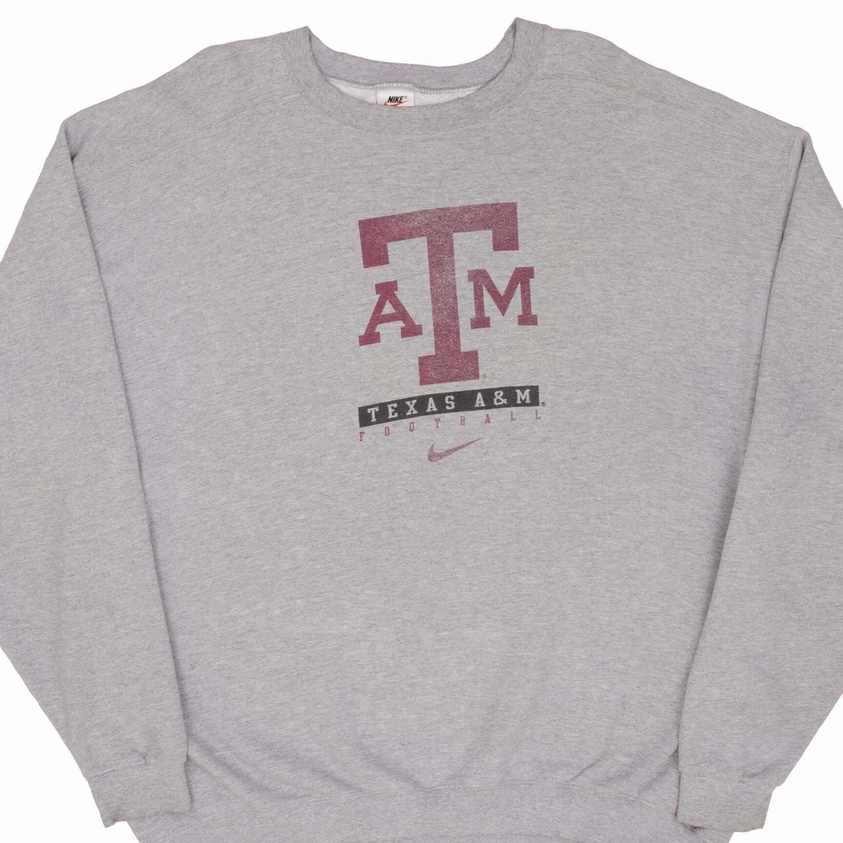 Backpacking Essential VINTAGE NIKE CENTER SWOOSH TEXAS A&M UNIVERSITY SWEATSHIRT XL 1990S MADE IN USA