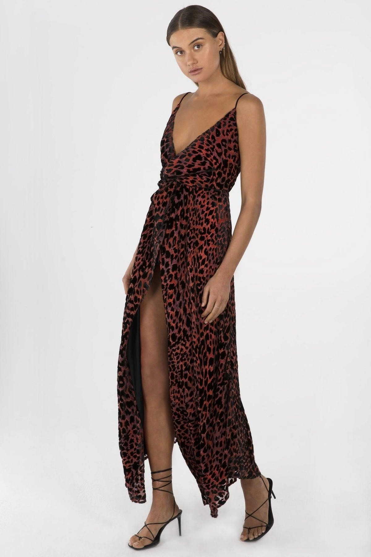 Warm Undertone Bold Color Misha Collection Harpa Dress