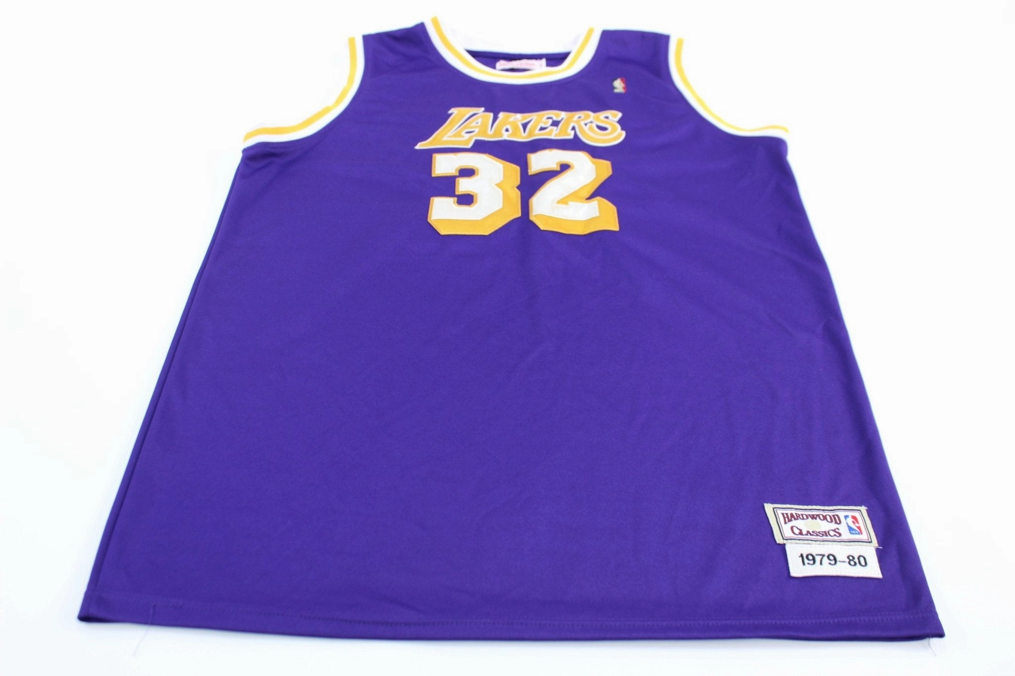 Mitchell & Ness Magic Johnson Los Angeles Lakers Basketball Jersey Non Restrictive Cuffing