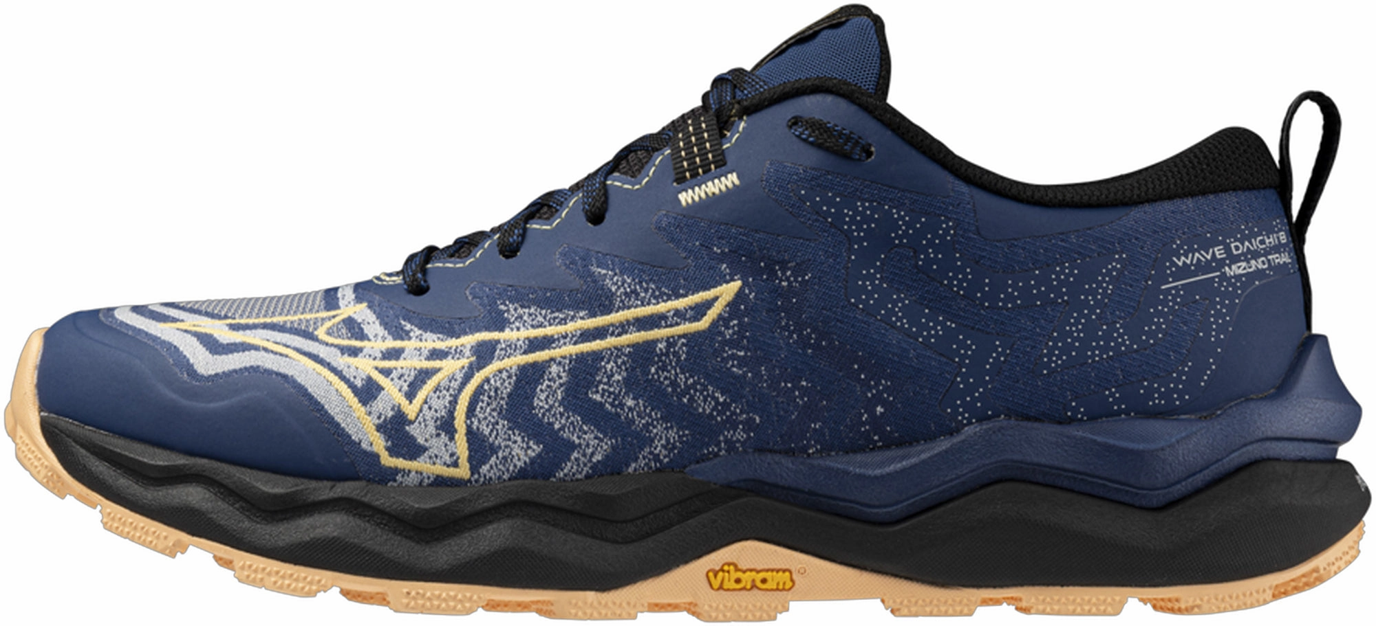 Comfort Socksliner Friction Reduced Insole Mizuno Wave Daichi 8 Womens Trail Running Shoes - Blue