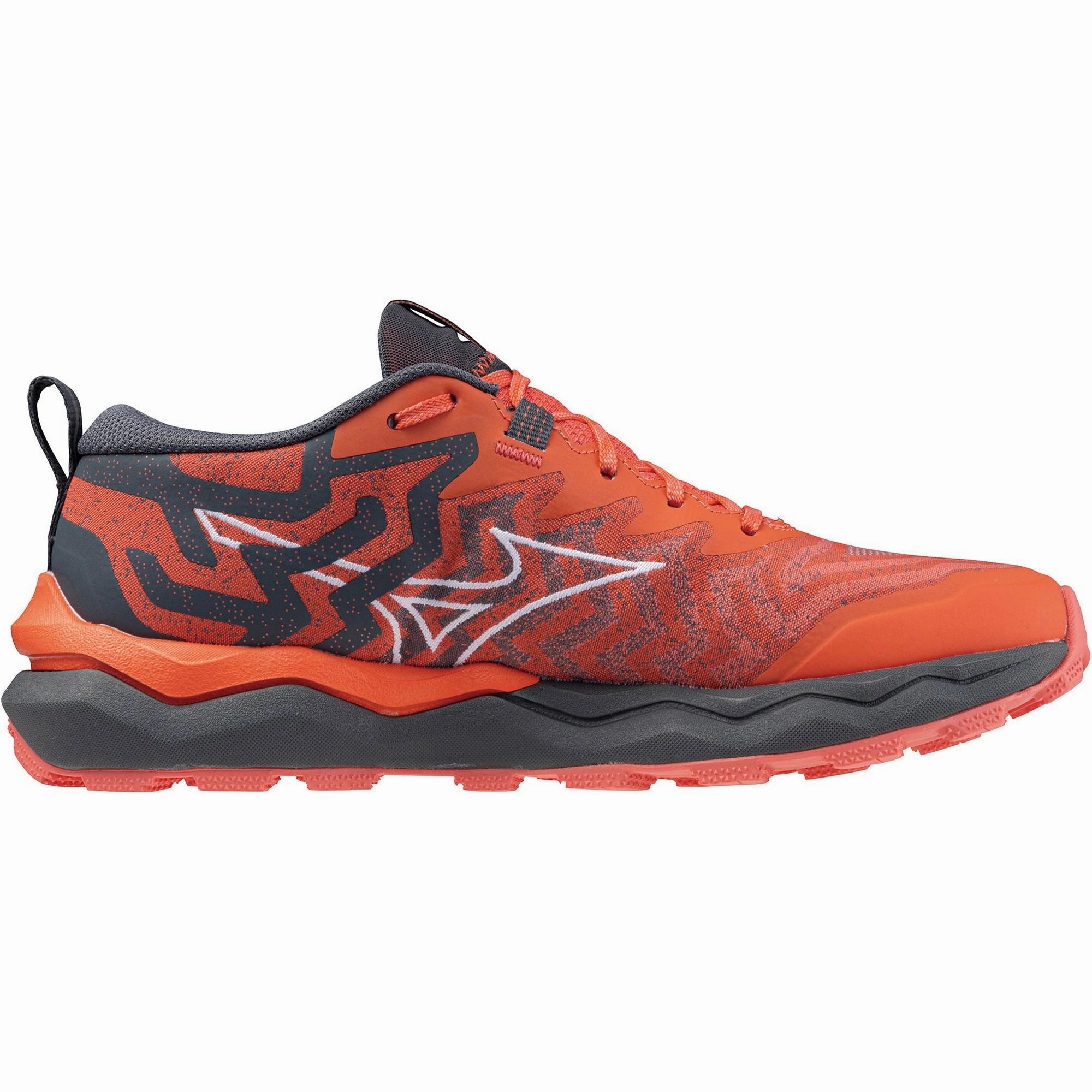 Mizuno Wave Daichi 8 Womens Trail Running Shoes - Red Dynamic Load Distribution Foam Cushioning