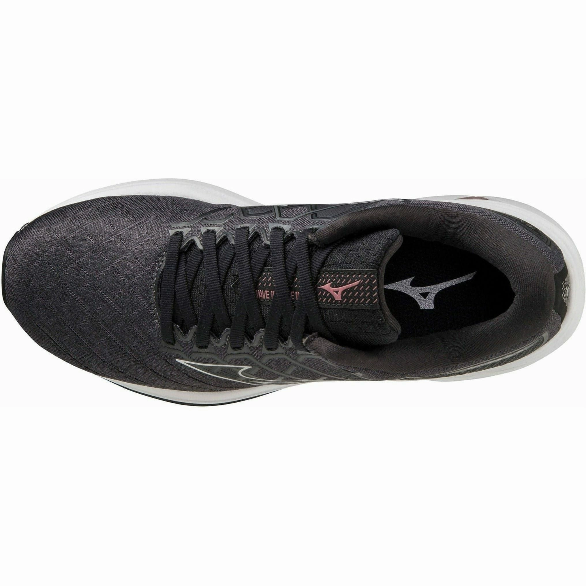 Mizuno Wave Inspire 18 WIDE FIT (D) Womens Running Shoes - Black Triple Layer Airflow Channels