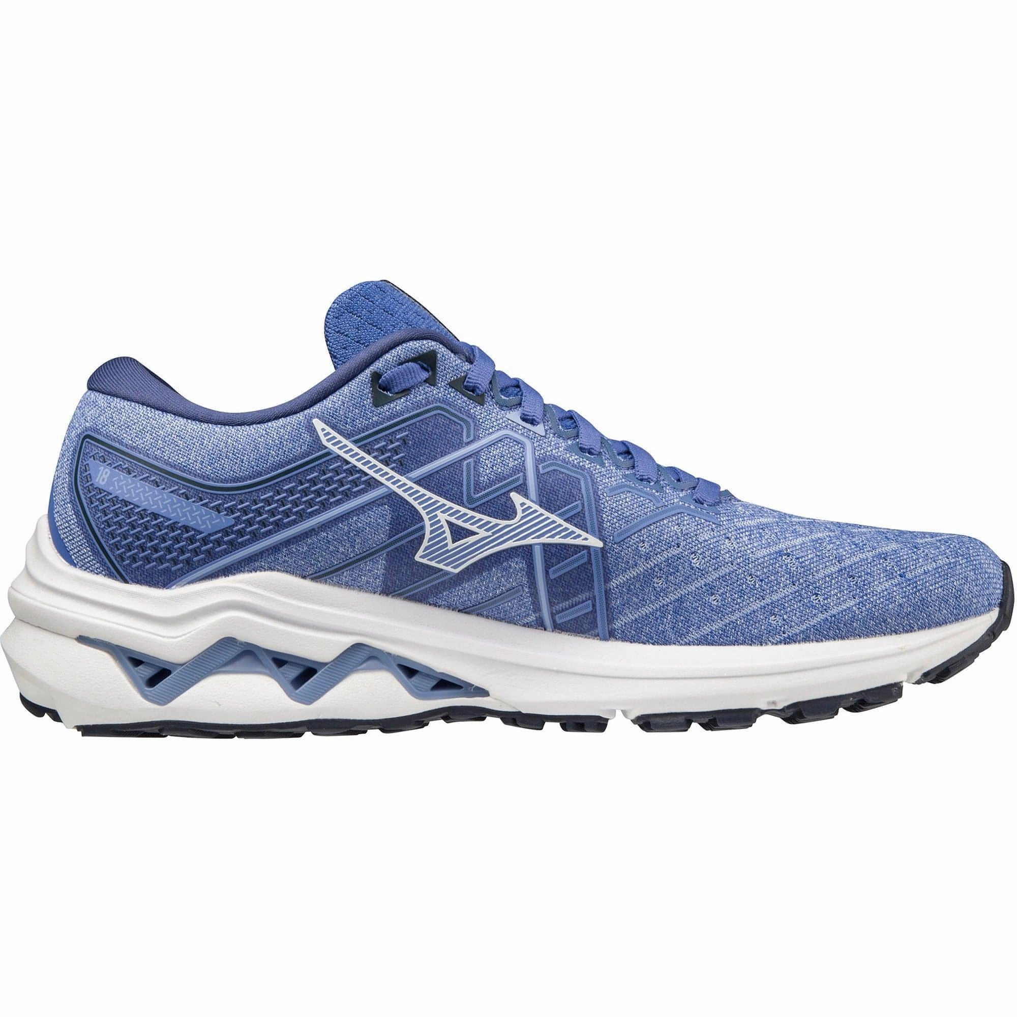 Cushioned Flex professional running footwear Mizuno Wave Inspire 18 Womens Running Shoes - Blue