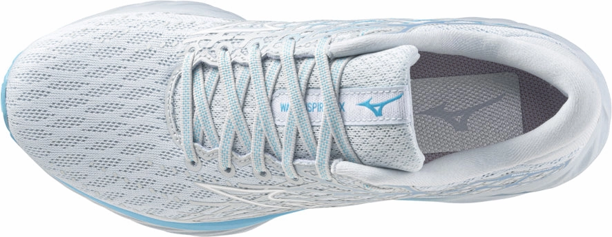 Mizuno Wave Inspire 20 Womens Running Shoes - White mesh material