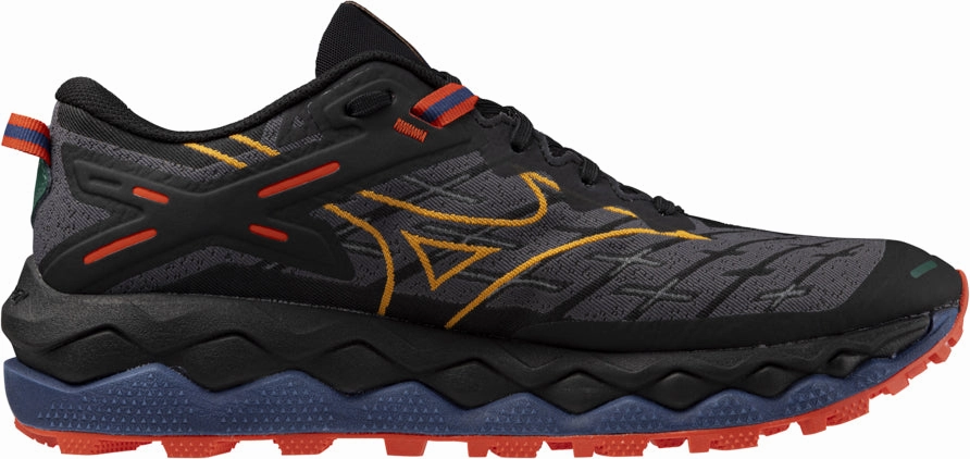 anatomical - shape - comfort shoes unisex shoe design Mizuno Wave Mujin 10 Mens Trail Running Shoes - Black