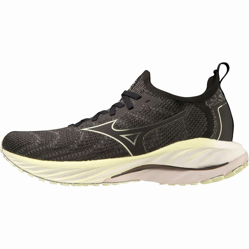 Autumn Running Secure Comfort Mizuno Wave Neo Wind Womens Running Shoes - Black