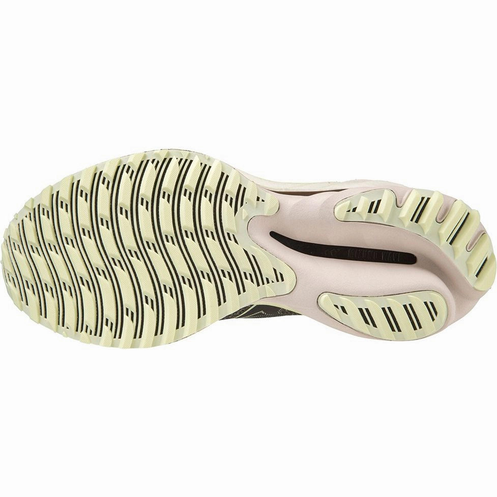 Mizuno Wave Neo Wind Womens Running Shoes - Black scratch - resistant - finish - toughness shoes Stress - Reducing