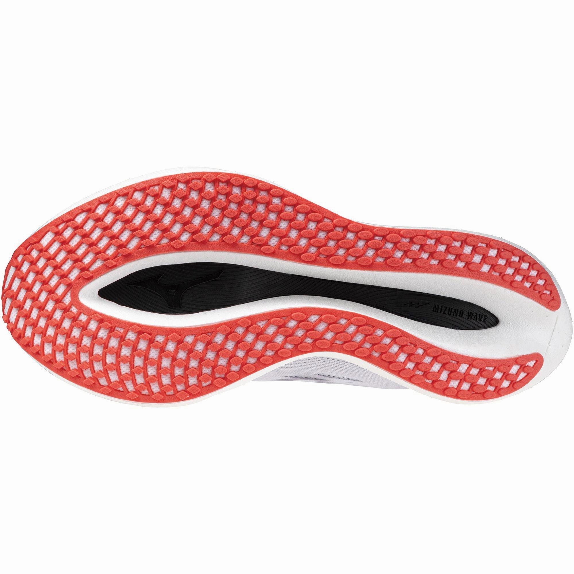 Rubberized Edging Mizuno Wave Rebellion Pro 2 Mens Running Shoes - White