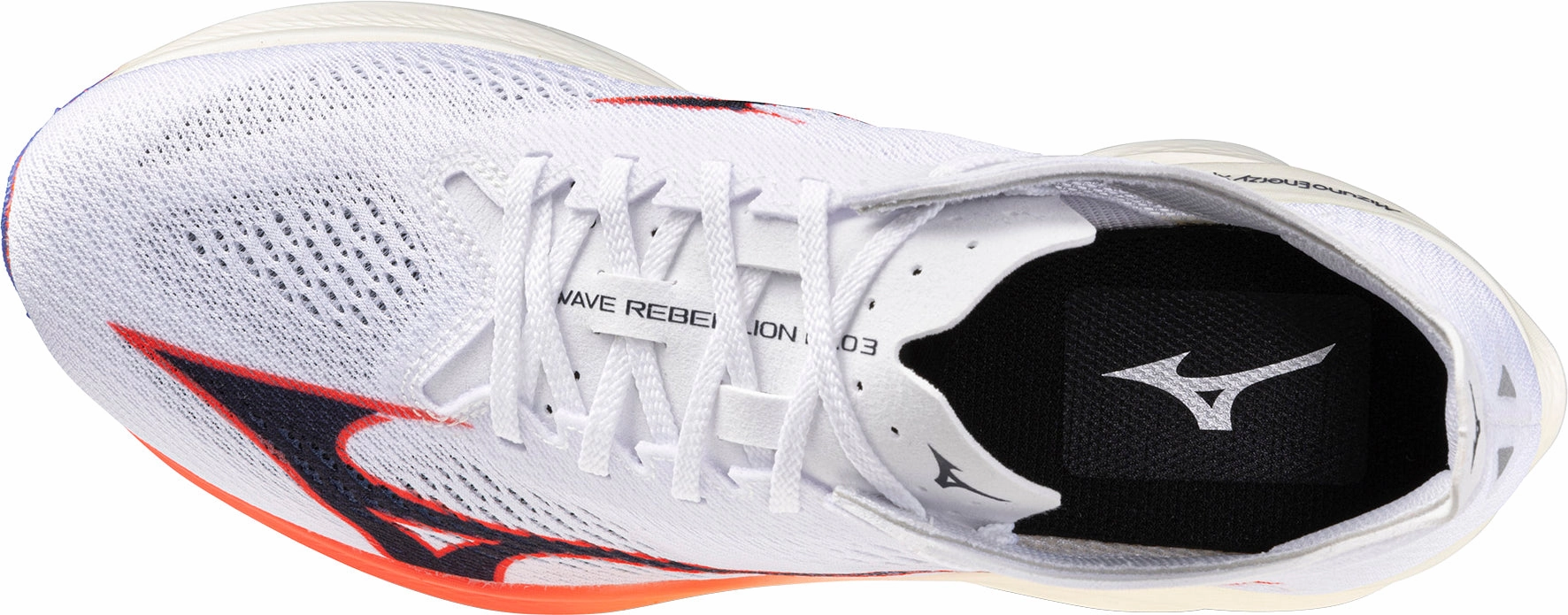Mizuno Wave Rebellion Pro 3 Running Shoes - White Durable Rubber Tread