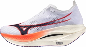 flexible - sole Mizuno Wave Rebellion Pro 3 Running Shoes - White