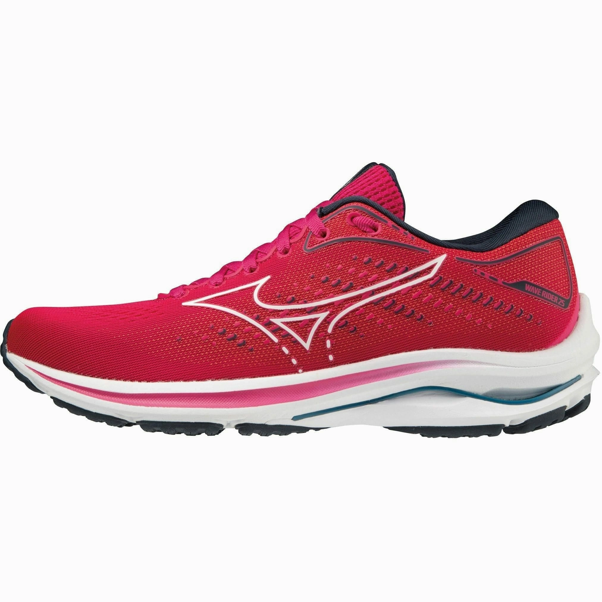 Mizuno Wave Rider 25 Womens Running Shoes - Pink Anatomical Heel Cup