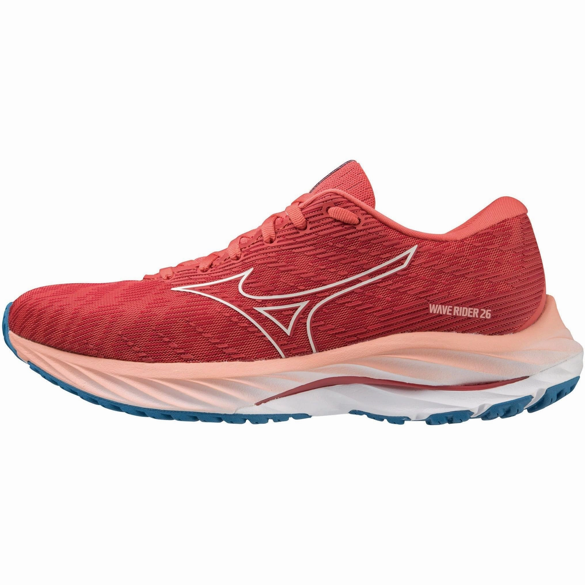 Mizuno Wave Rider 26 Womens Running Shoes - Pink group running shoe function Bonded Seamless Construction