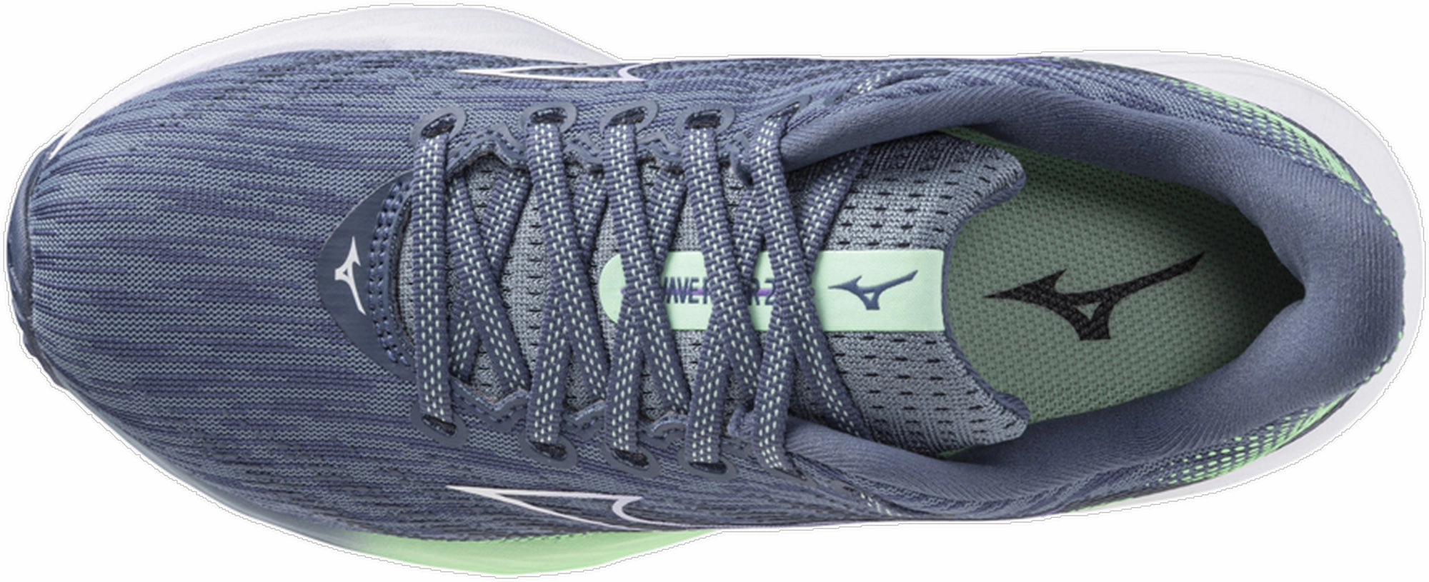 Airflow Fabric Mizuno Wave Rider 28 Womens Running Shoes - Blue