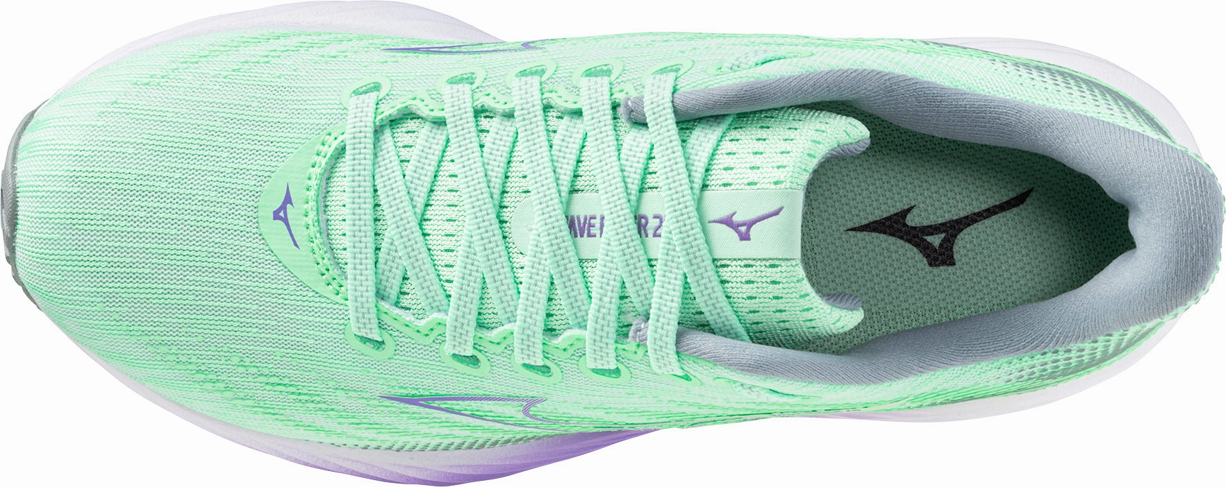 Ankle support sleeve WideToeBox Mizuno Wave Rider 28 Womens Running Shoes - Green