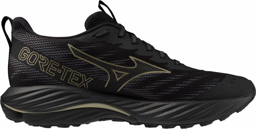 Bounce Response Engine Mizuno Wave Rider GORE-TEX 2 Mens Trail Running Shoes - Black