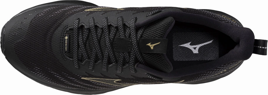 Mizuno Wave Rider GORE-TEX 2 Mens Trail Running Shoes - Black Ultra Durable Tread Pattern