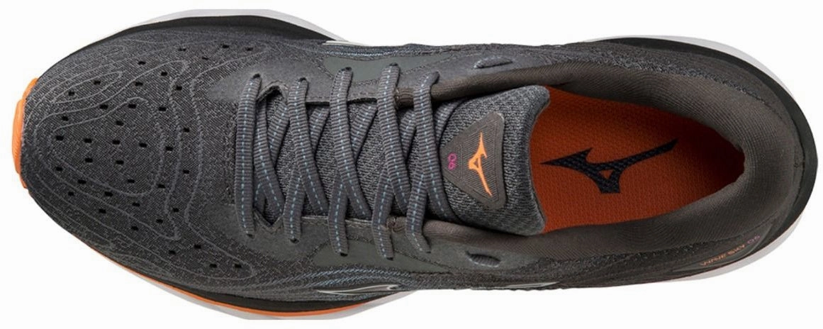 Mizuno Wave Sky 6 Womens Running Shoes - Grey Breathable Material