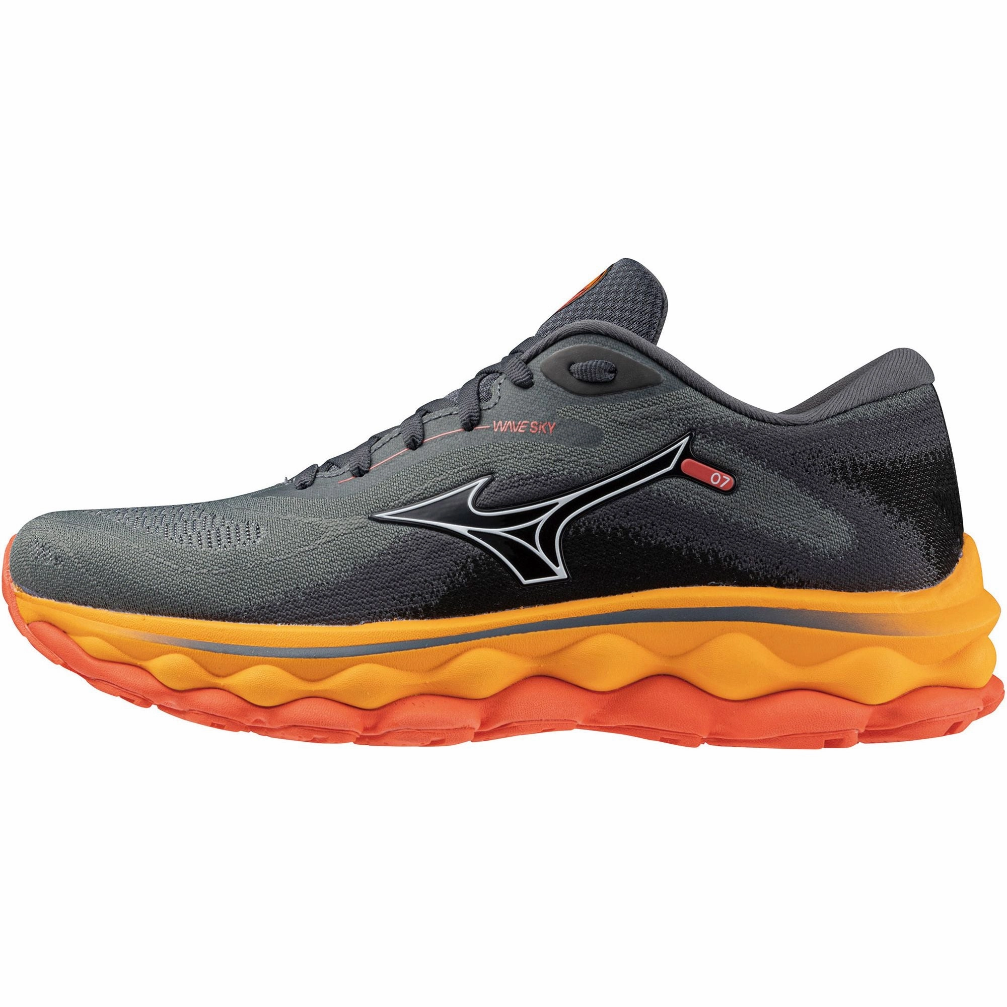 Rolling Motion System Mizuno Wave Sky 7 Womens Running Shoes - Grey