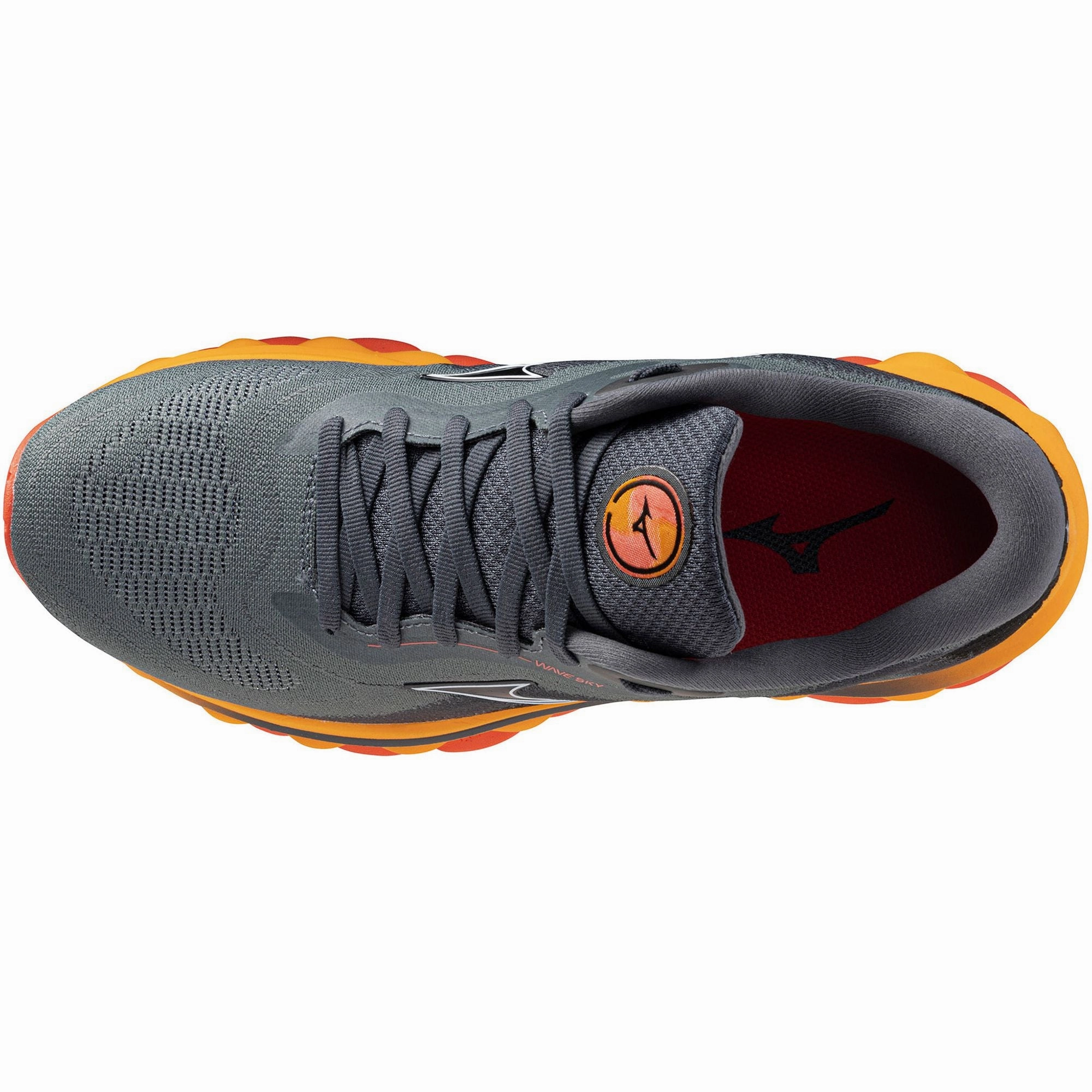 Flexible Construction Lightweight Responsive Foam Mizuno Wave Sky 7 Womens Running Shoes - Grey