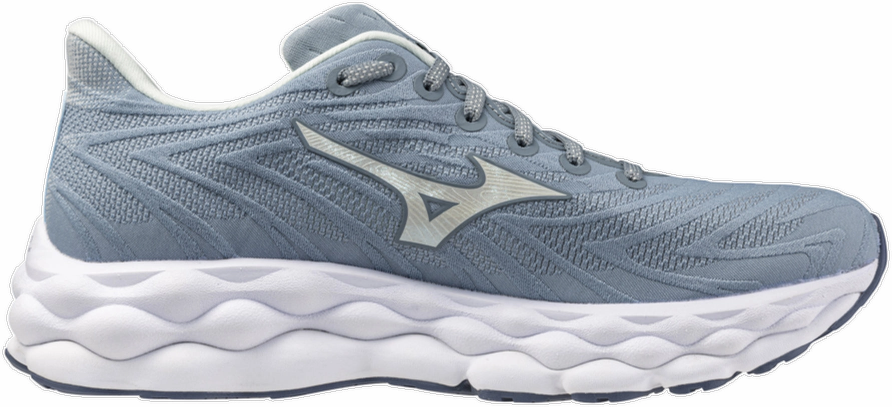 Mizuno Wave Sky 8 Womens Running Shoes - Grey Tensile Weave Upper