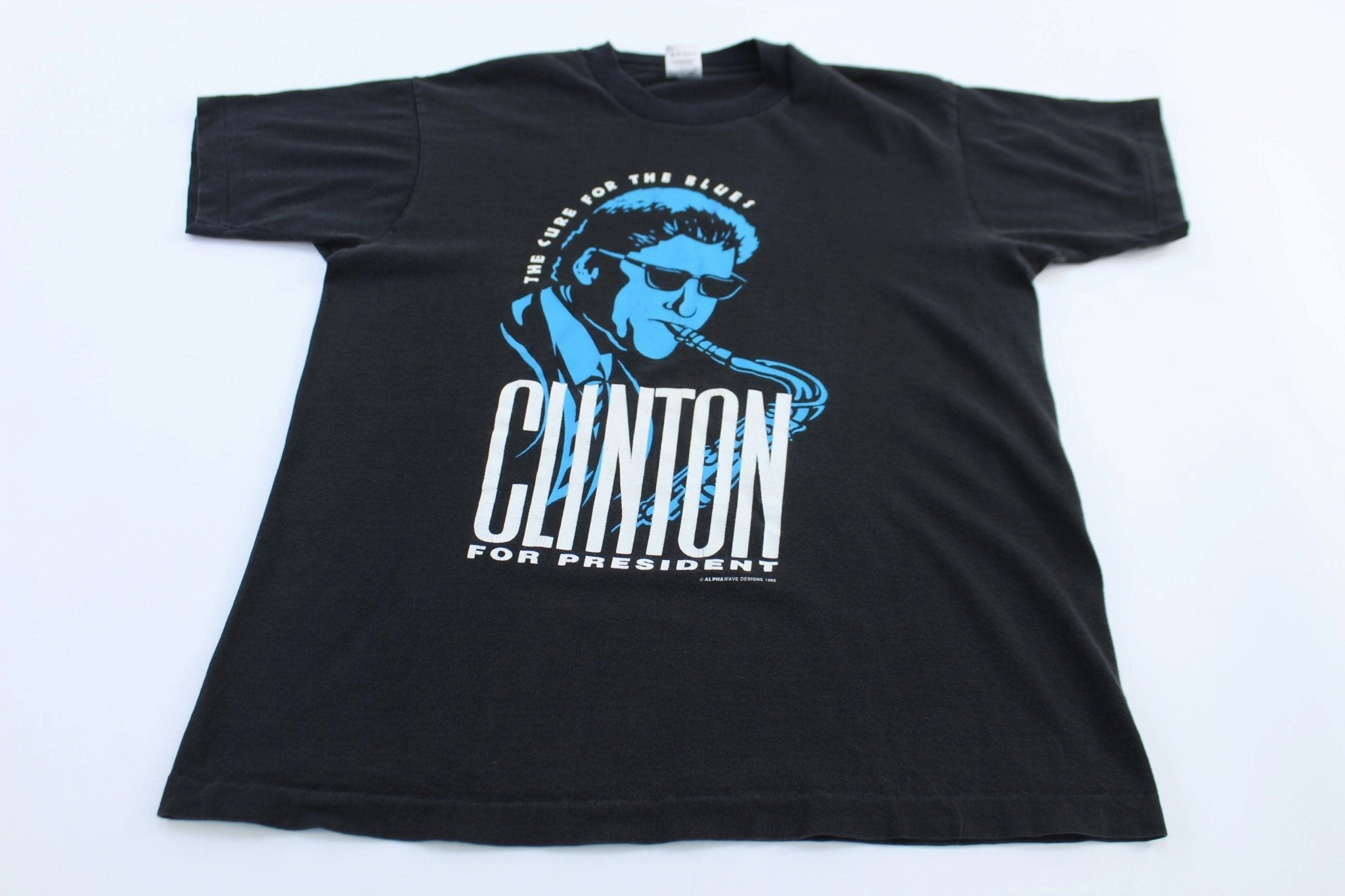 Adaptable BreathableMeshLining 1992 The Cure For The Blues Clinton For President T-shirt