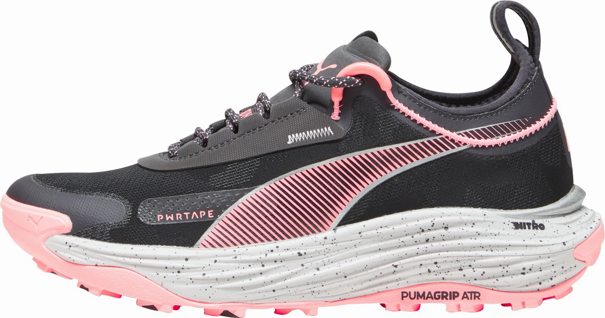 Puma Voyage Nitro 3 Womens Trail Running Shoes - Grey running in a glacier area shoes Tuned Vertical Flex