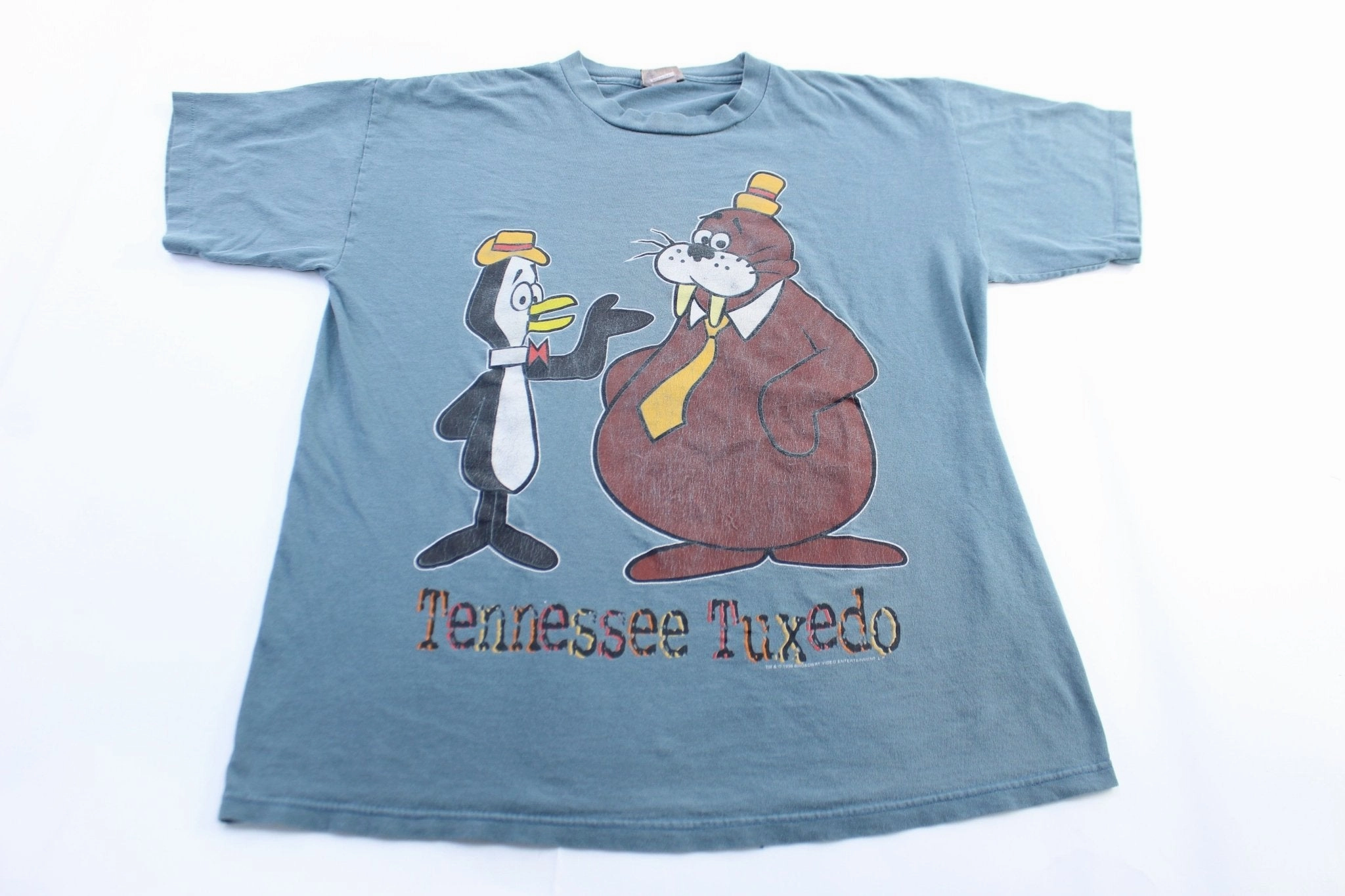 Relaxed Armhole Cut 1996 Tennessee Tuxedo and His Tales Graphic T-Shirt