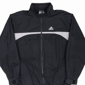 VINTAGE ADIDAS BLACK WINDBREAKER JACKET 1990S MEDIUM Travel Friendly