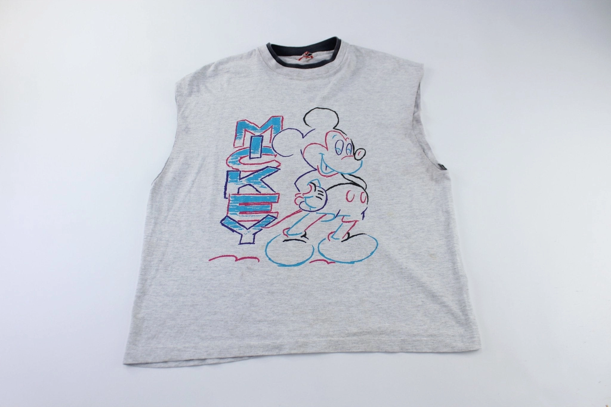 90's Disney Designs Mickey Mouse Graphic Tank Top Thermoregulating Fabric