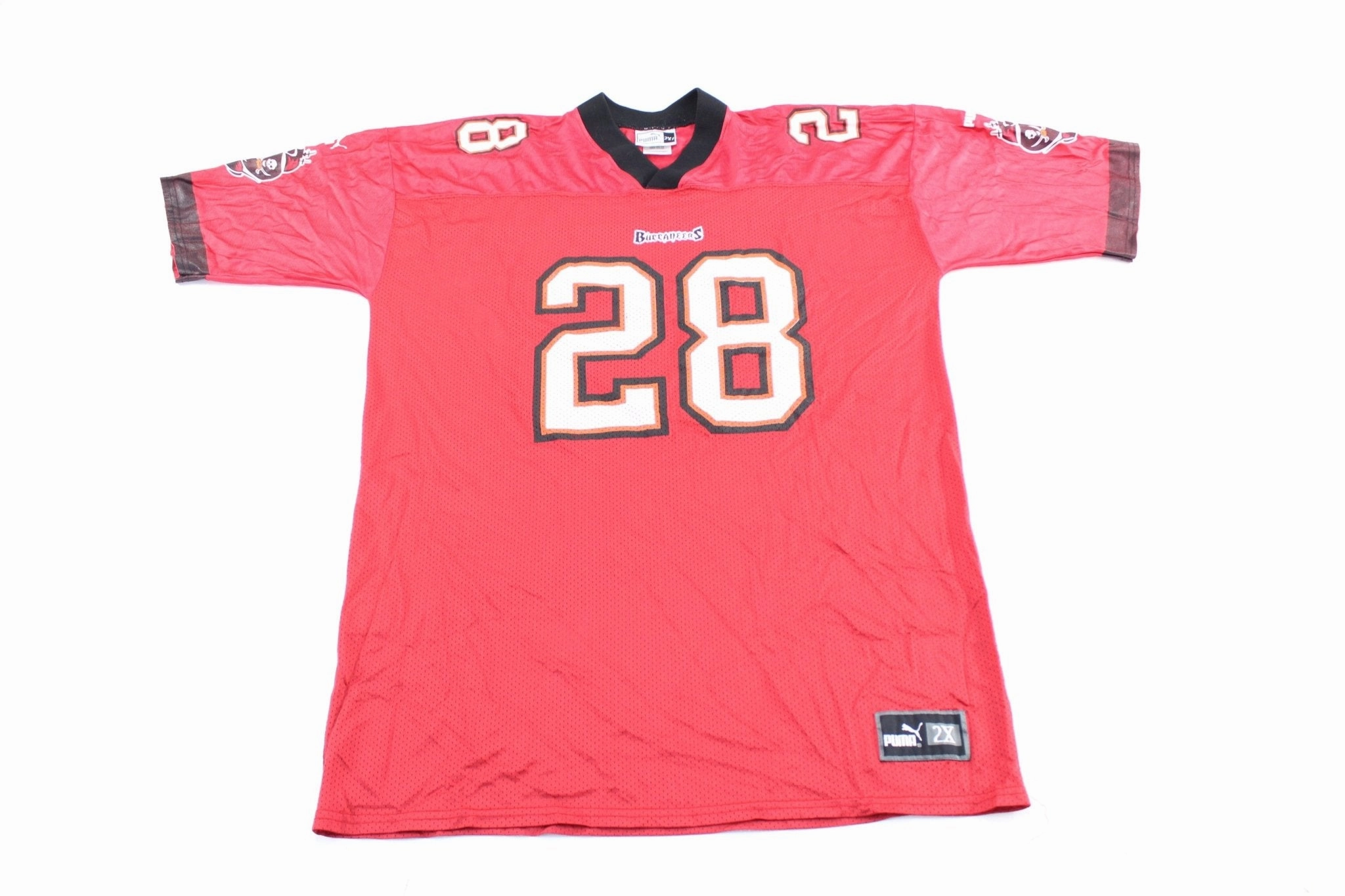 gear up Puma Logo Tampa Bay Buccaneers Warrick Dunn Football Jersey