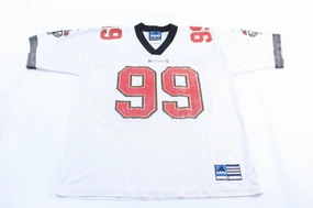 Vintage Adidas Logo Tampa Bay Buccaneers Warren Sapp Football Jersey Fast Reaction Cool Look