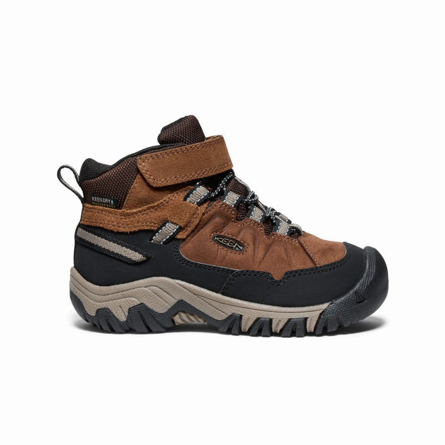 Little Kids' Targhee IV Waterproof Hiking Boot  |  Bison/Brindle Breathable Design Leather Upper