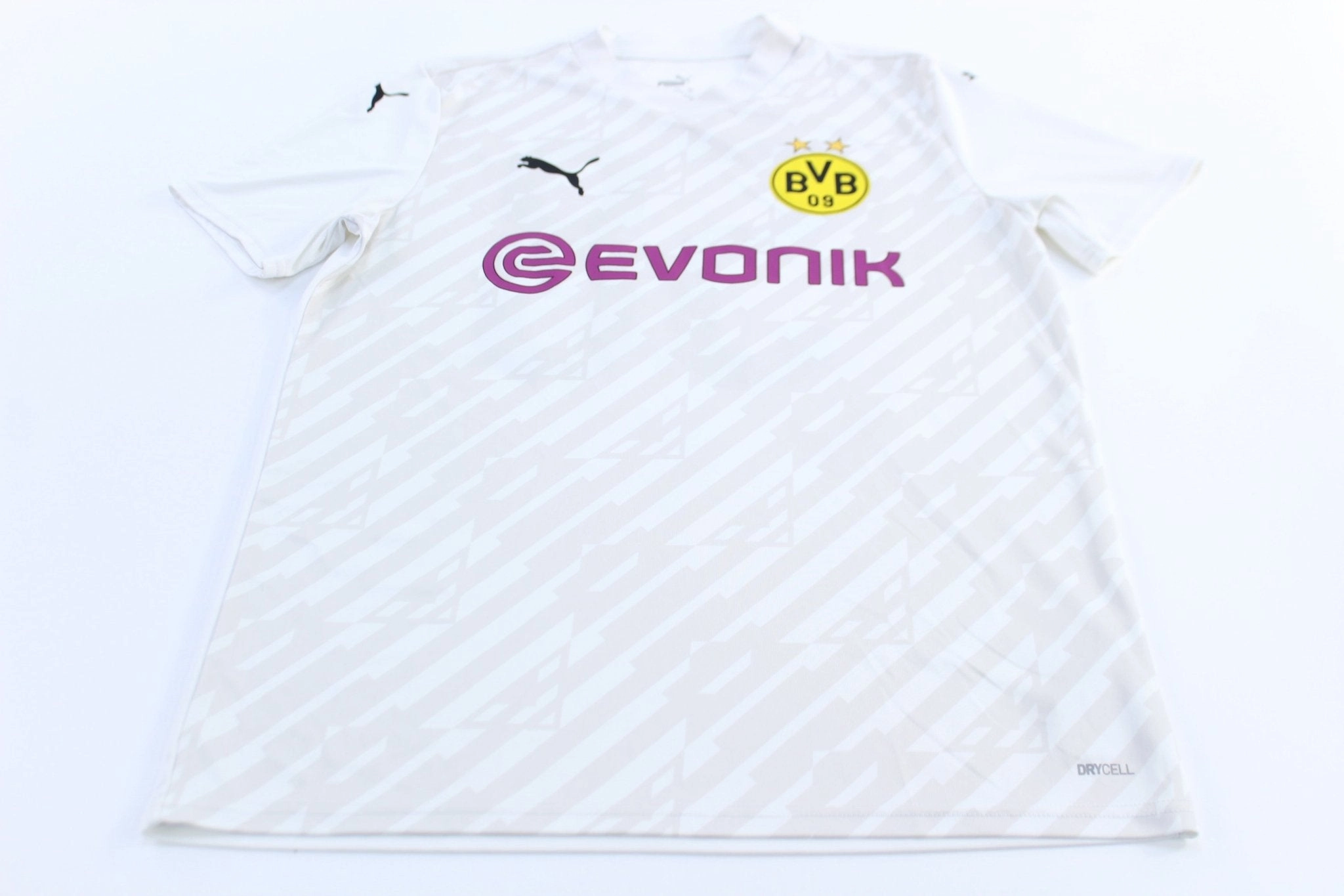 Youth Puma Embroidered Logo Borussia Dortmund #58 Soccer Jersey Dynamic Style