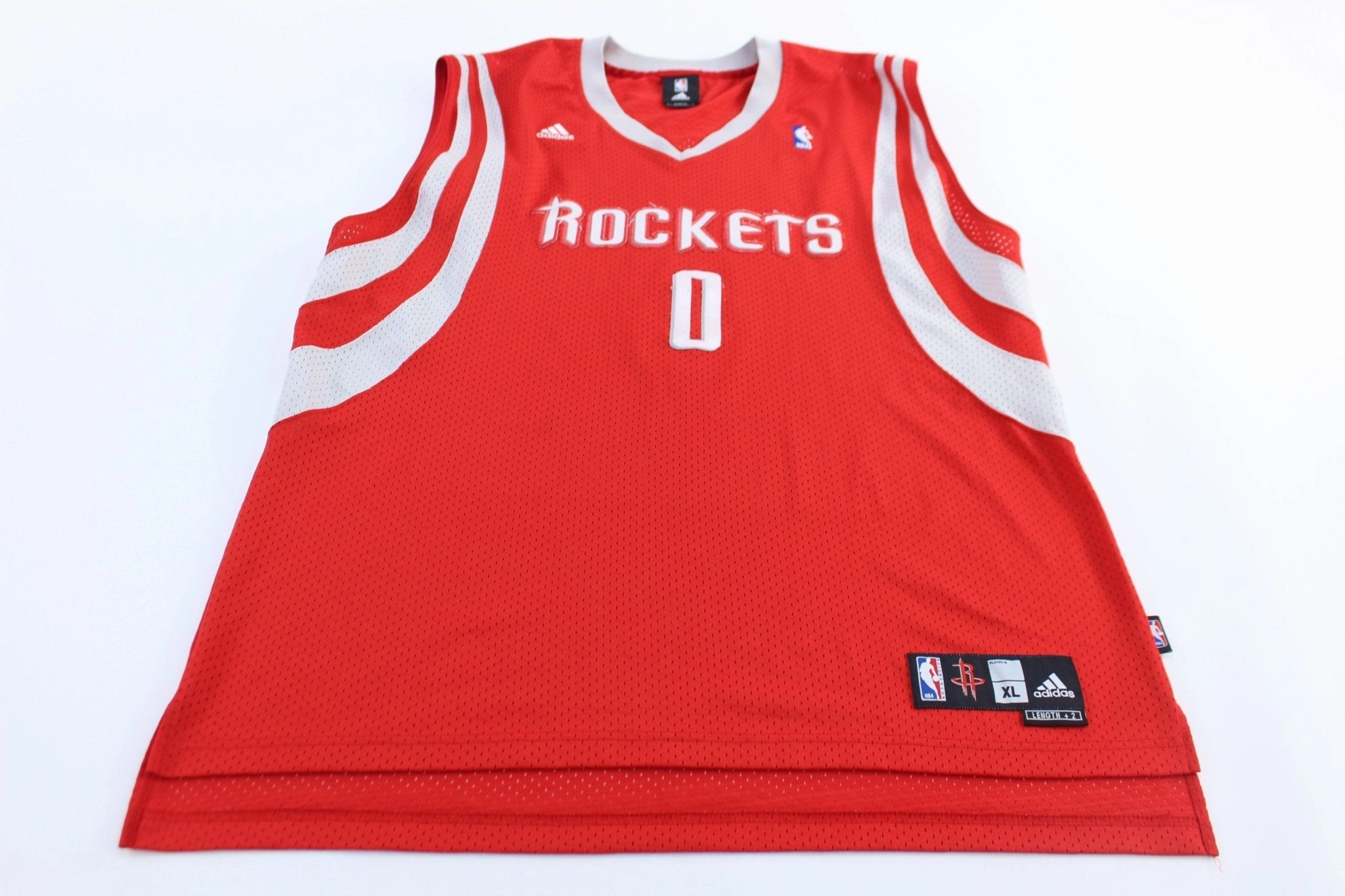 Friction Resistant Coating Adidas Embroidered Logo Houston Rockets Aaron Brooks Jersey