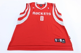 Friction Resistant Coating Adidas Embroidered Logo Houston Rockets Aaron Brooks Jersey