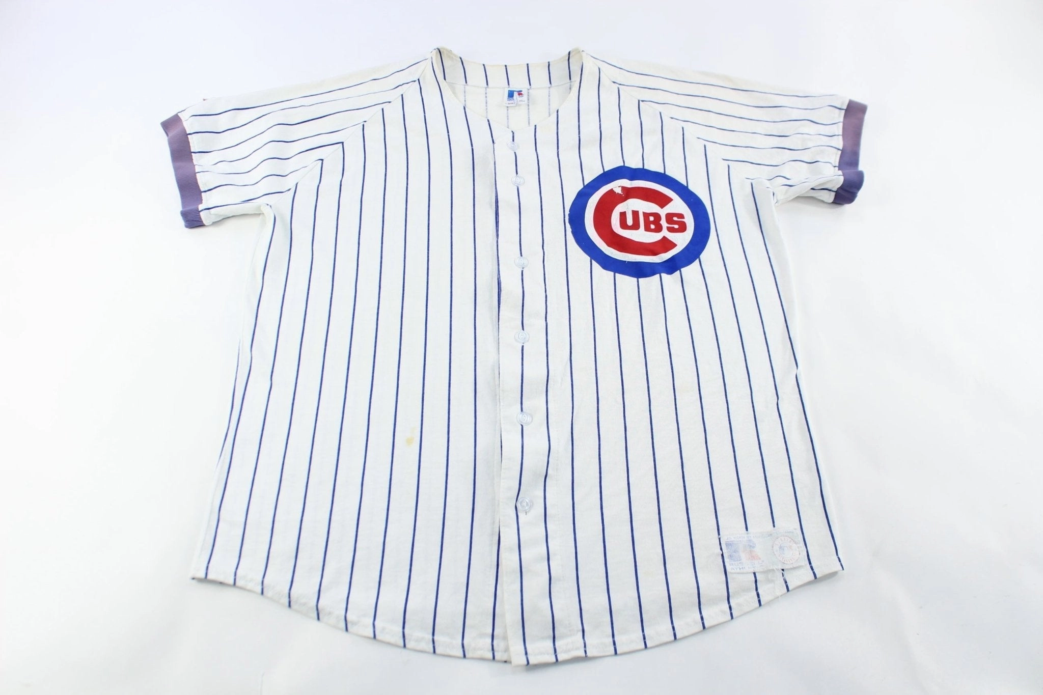 Speed Fit Russell Athletic Chicago Cubs Pinstripe Jersey
