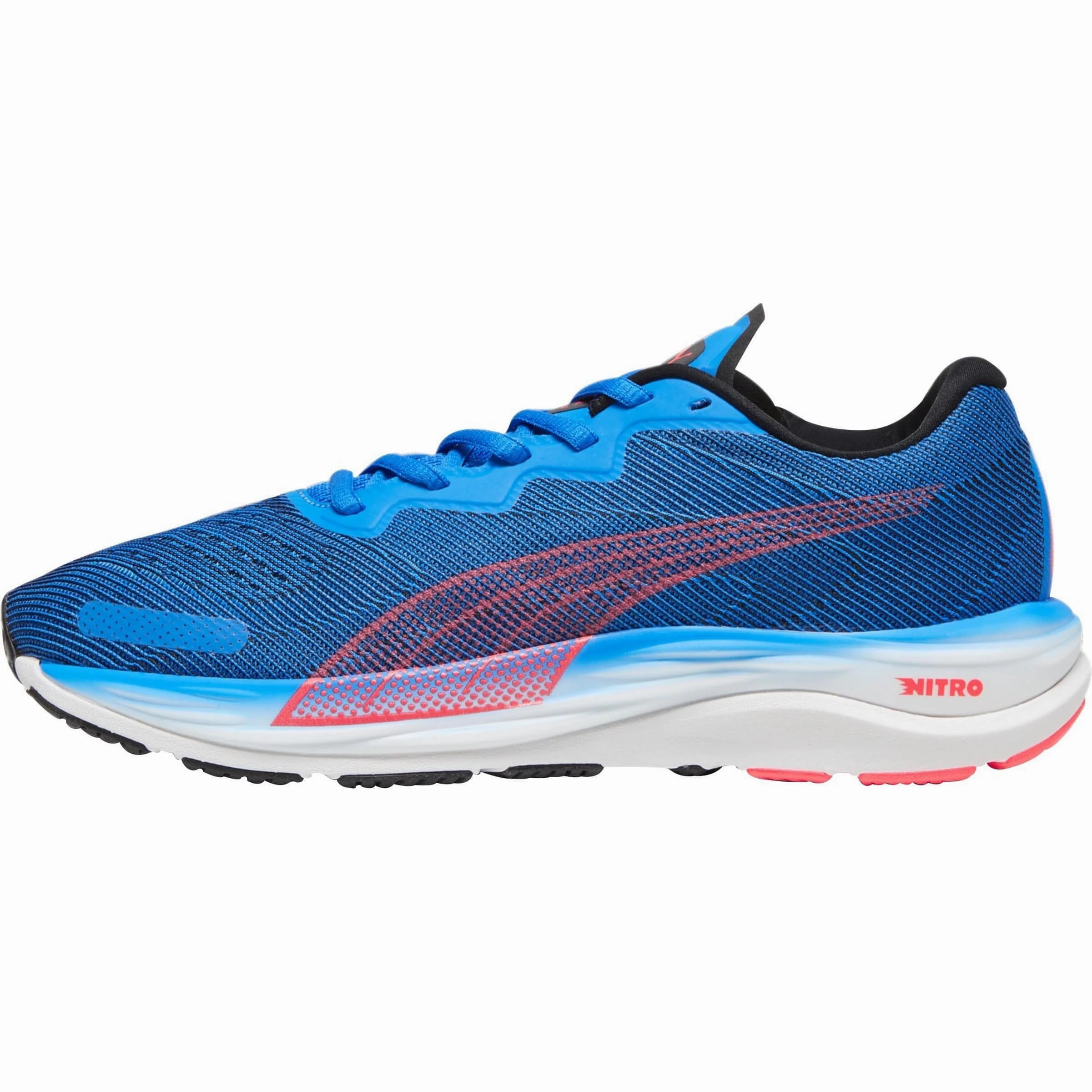 Puma Velocity Nitro 2 Mens Running Shoes - Blue Lightweight Design Durable Abrasion Zones