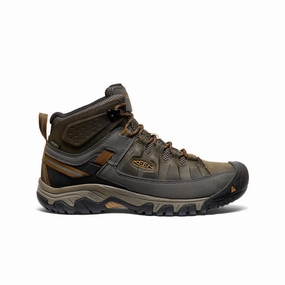 Trail grip Adaptable Men's Targhee III Waterproof Mid Wide  |  Black Olive/Golden Brown